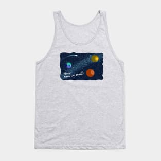 Mars, Here We Come!! Perfect Funny Space, Mars lovers and Astronauts Gift Idea, Distressed Retro Vintage Tank Top